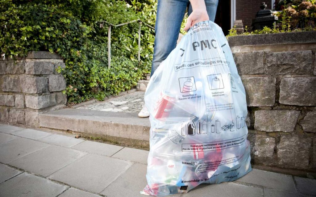 recycling bag for kerbside collection