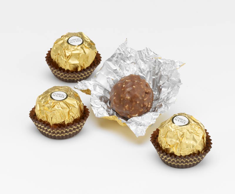Confectionary in aluminium foil packaging