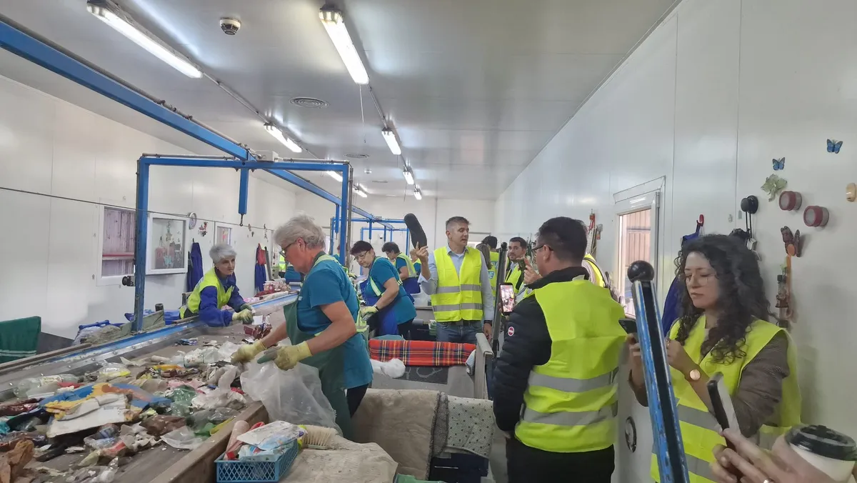 At Salacea Recycling facility, the plant manager described how difficult it is to make recycling household flexible packaging pay.