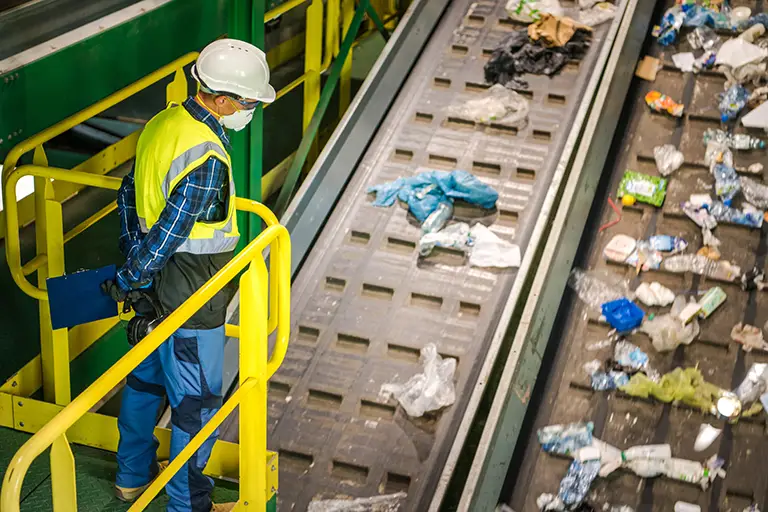 A waste sorting facility